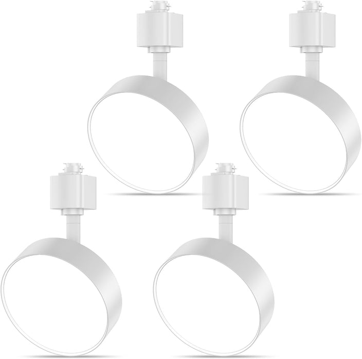 Diffuse LED Track Lighting Heads H Type Track Light Heads Dimmable Kitchen Track Lighting Fixtures Ceiling, Compatible with H Track Rails - Flicker Free CRI90+ 3000K 12W 1000lm