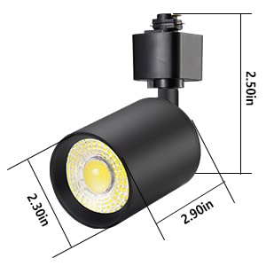 10W LED Track Light Heads H Type 3000K 8 Pack