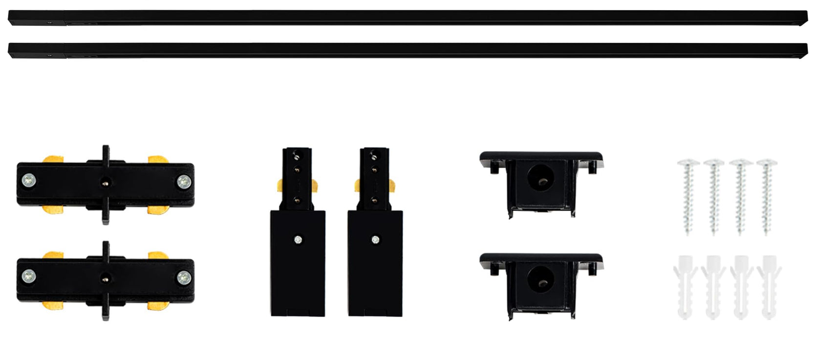 Track Rails Small VANoopee H Track Lghting Rails 8FT H Type Track Light Rails Black H Tr
