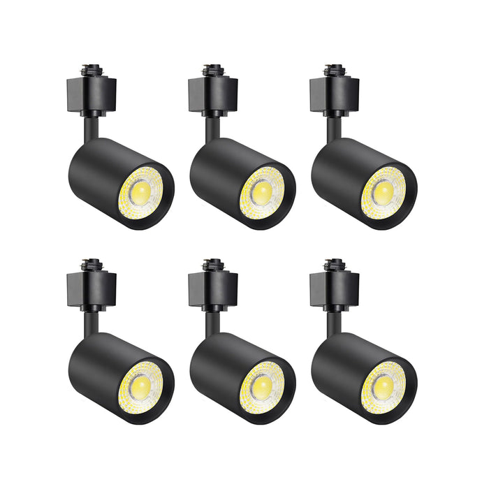 10W LED Track Light Heads H Type 3000K 6 Pack