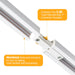 6.6FT H Track Lighting Rails Kit White