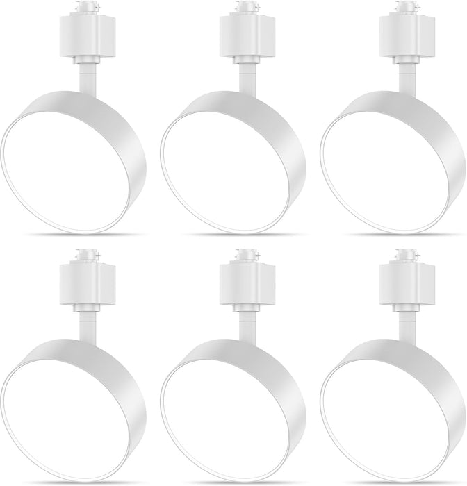 Diffuse LED Track Lighting Heads H Type Track Light Heads Dimmable Kitchen Track Lighting Fixtures Ceiling, Compatible with H Track Rails - Flicker Free CRI90+ 3000K 12W 1000lm