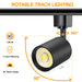 10W LED Track Light Heads H Type 3000K 8 Pack