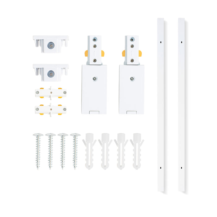 6.6FT H Track Lighting Rails Kit White