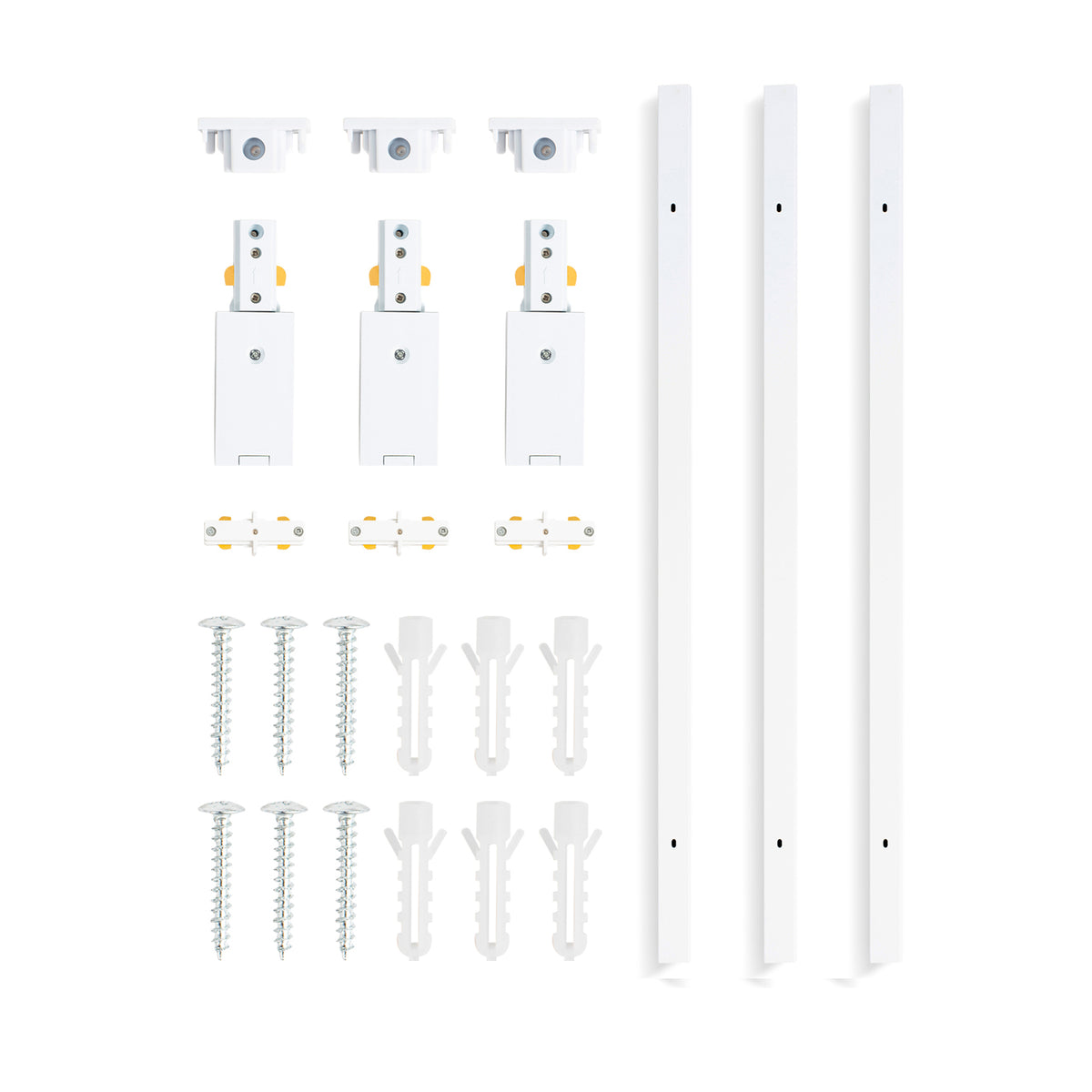 10FT H Track Lighting Rails Kit White — VANoopee